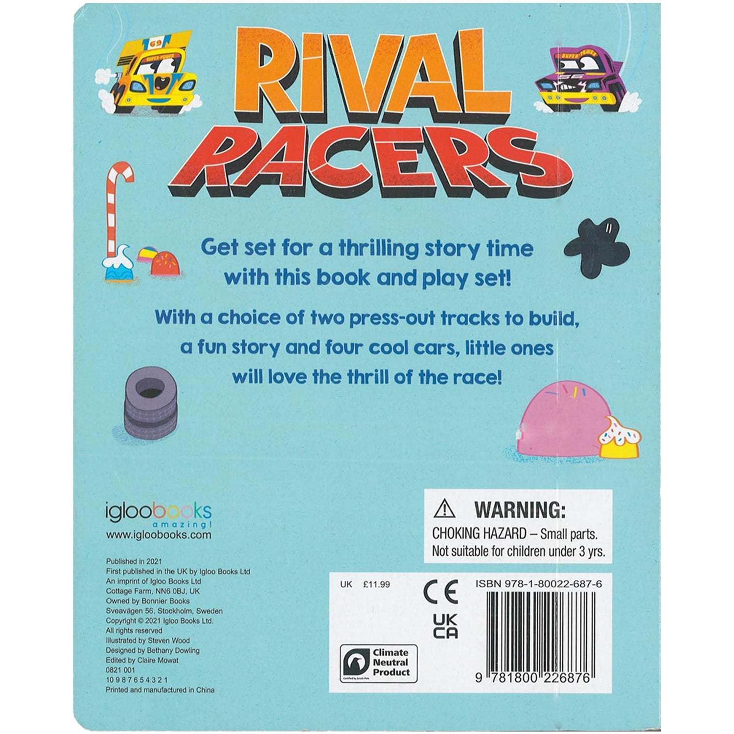 Parragon Publishing Rival Racers | Slot - together Race Track with 5 Cars - 9781800226876