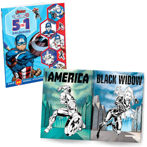 Parragon Publishing Spider - Man and Captain America Sticker and Colouring Pack of 2 Books - 9788198065469