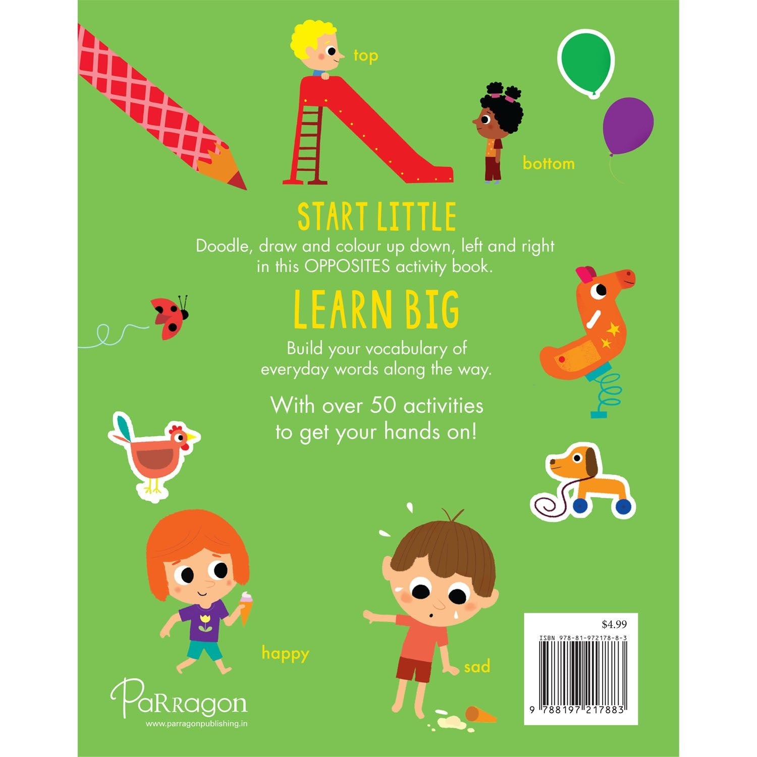 Parragon Publishing Start Little Learn Big: Big and Small | A Book of Opposites - 9788197217883