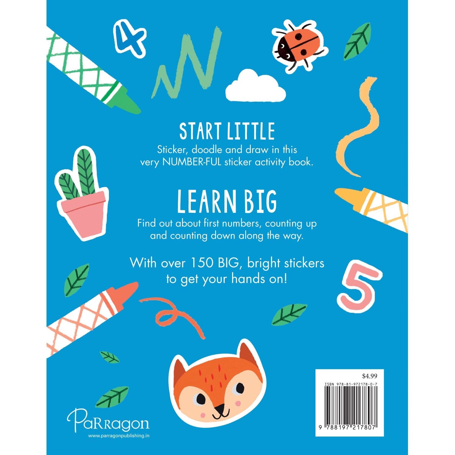 Parragon Publishing Start Little Learn Big: One, Two, Three | A Book of Numbers - 9788197217807
