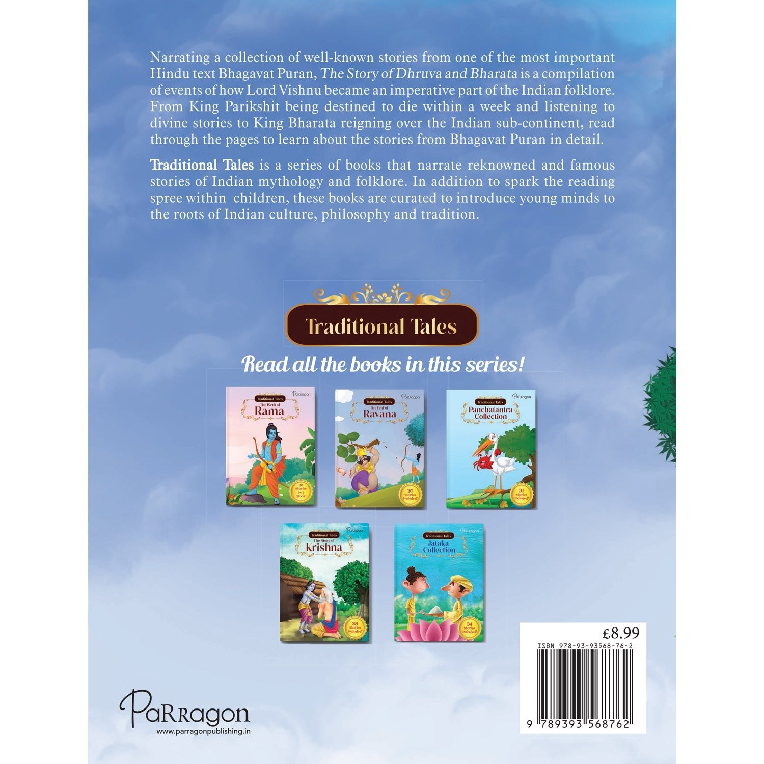 Parragon Publishing Traditional Tales: The Story of Bharata and Dhruva - 9789393568762
