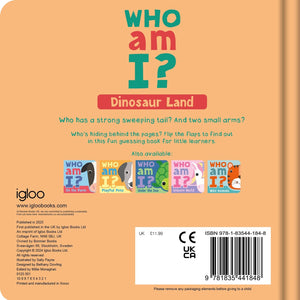 Parragon Publishing Who Am I? Dinosaur Land |A Fun Lift - the - Flap Book for Toddlers - 9781835441848