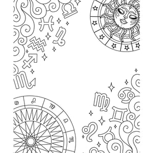 Parragon Publishing Zodiac Colouring book set for kids, Colour your Artwork - 9781837714575