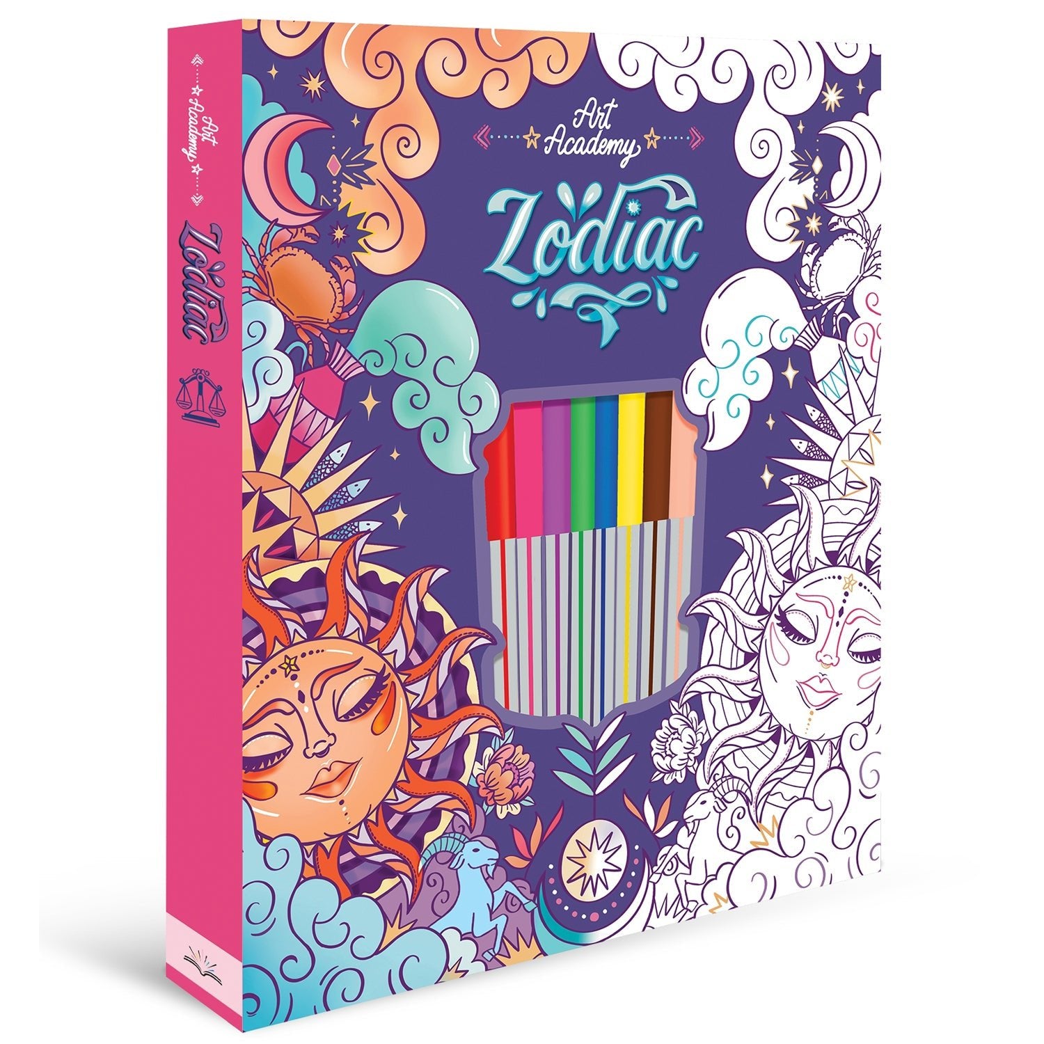 Parragon Publishing Zodiac Colouring book set for kids, Colour your Artwork - 9781837714575