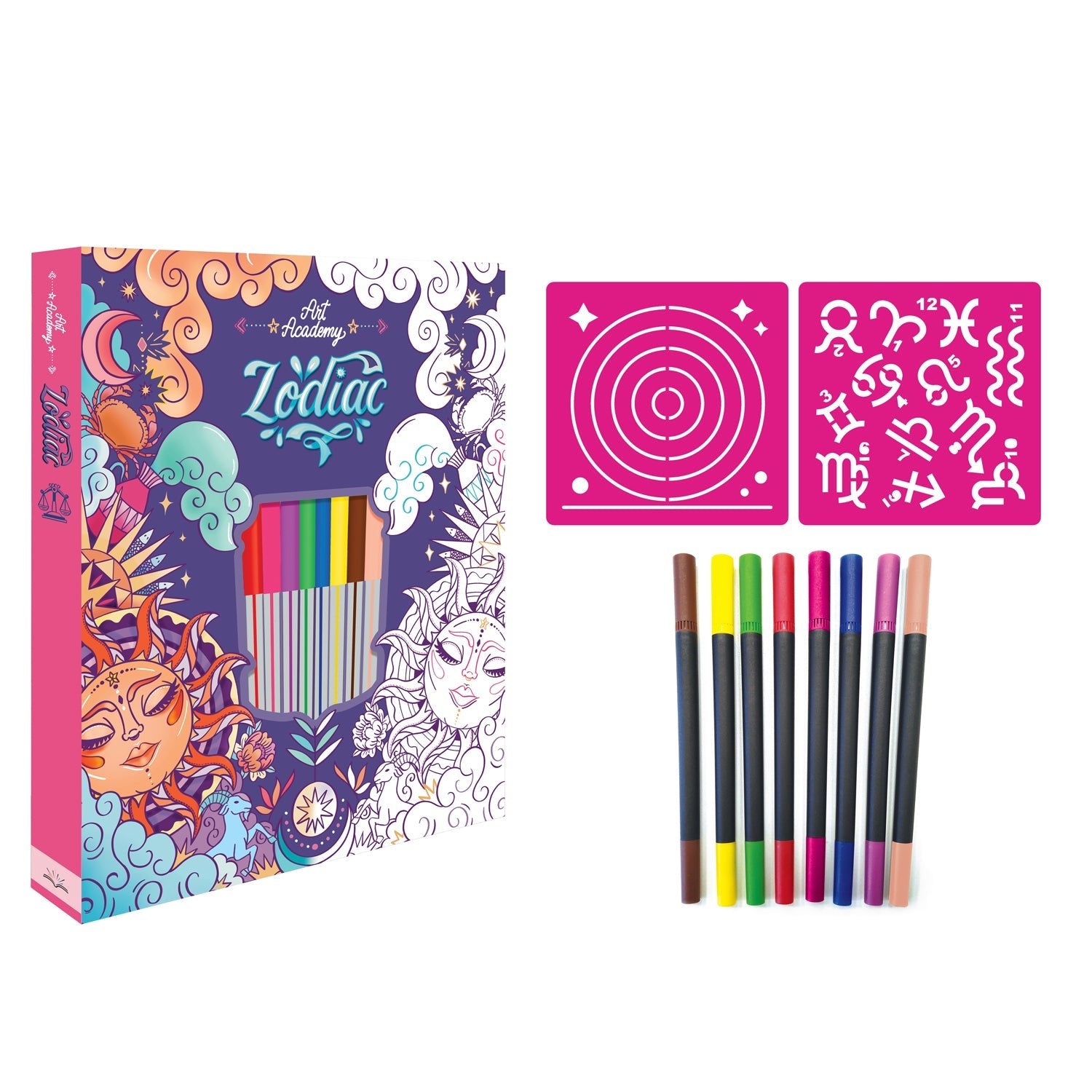 Parragon Publishing Zodiac Colouring book set for kids, Colour your Artwork - 9781837714575