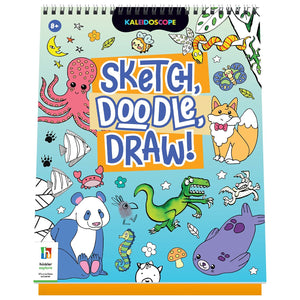 Parragon Sketch Doodle Draw Animals | The Mom Store - Drawing And Colouring Book