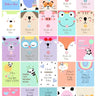 Party Panda Theme Milestone cards- (Pack of 25) - MSCD-PTPND