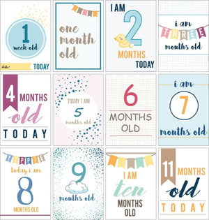 Party Propz Theme Milestone Cards- (Pack of 25) - MSCD-PYPRP