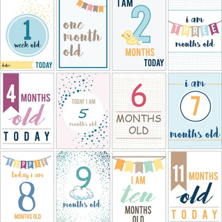 Party Propz Theme Milestone Cards- (Pack of 25) - MSCD-PYPRP