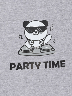 Graphics of Party Time Baby Onesie