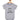 Grey coloured Party Time Baby Onesie on a hanger