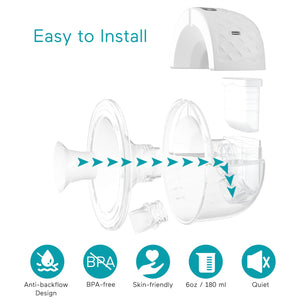 Paruu P10 Double Breast Pump - Wearable Comfort | The Mom Store - White Breast Pump