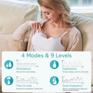 Paruu P10 Double Breast Pump - Wearable Comfort | The Mom Store - White Breast Pump