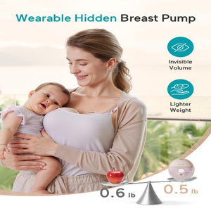 Paruu P16 Double Breast Pump - Smart Hands Free | The Mom Store - Nude Breast Pump
