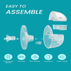 Paruu P16 Double Breast Pump - Smart Hands Free | The Mom Store - White Breast Pump