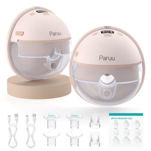 Paruu P16 Double Breast Pump - Smart Hands Free | The Mom Store - Nude Breast Pump