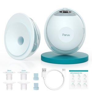 Paruu P20 Double Breast Pump - Hands Free Comfort | The Mom Store - Green Breast Pump
