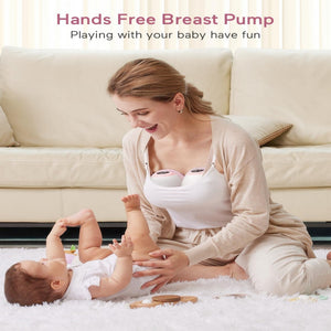 Paruu P20 Double Breast Pump - Hands Free Comfort | The Mom Store - Pink Breast Pump