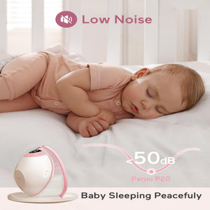 Paruu P20 Double Breast Pump - Hands Free Comfort | The Mom Store - Pink Breast Pump
