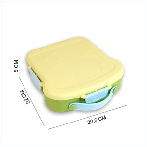 Pastel Mint Bread slice Fun themed Kids Lunch Box/Tiffin Box - Back To School