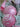 Pastel pink & White Swirl artificial Bushy Christmas Wreath for wall, Door and Tree Christmas Décor,18 inches - Christmas