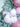 Pastel pink & White Swirl artificial Bushy Christmas Wreath for wall, Door and Tree Christmas Décor,18 inches - Christmas