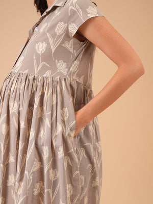 Pastel Poetry Maternity and Nursing Dress - S Maternity Casual Dress