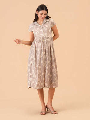 Pastel Poetry Maternity and Nursing Dress - S Maternity Casual Dress