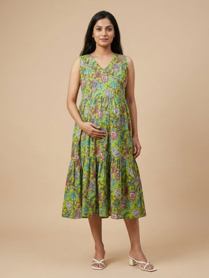 Pastel Pure Maternity And Nursing Dress - S Maternity Casual Dress