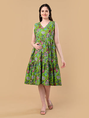 Pastel Pure Maternity And Nursing Dress - S Maternity Casual Dress