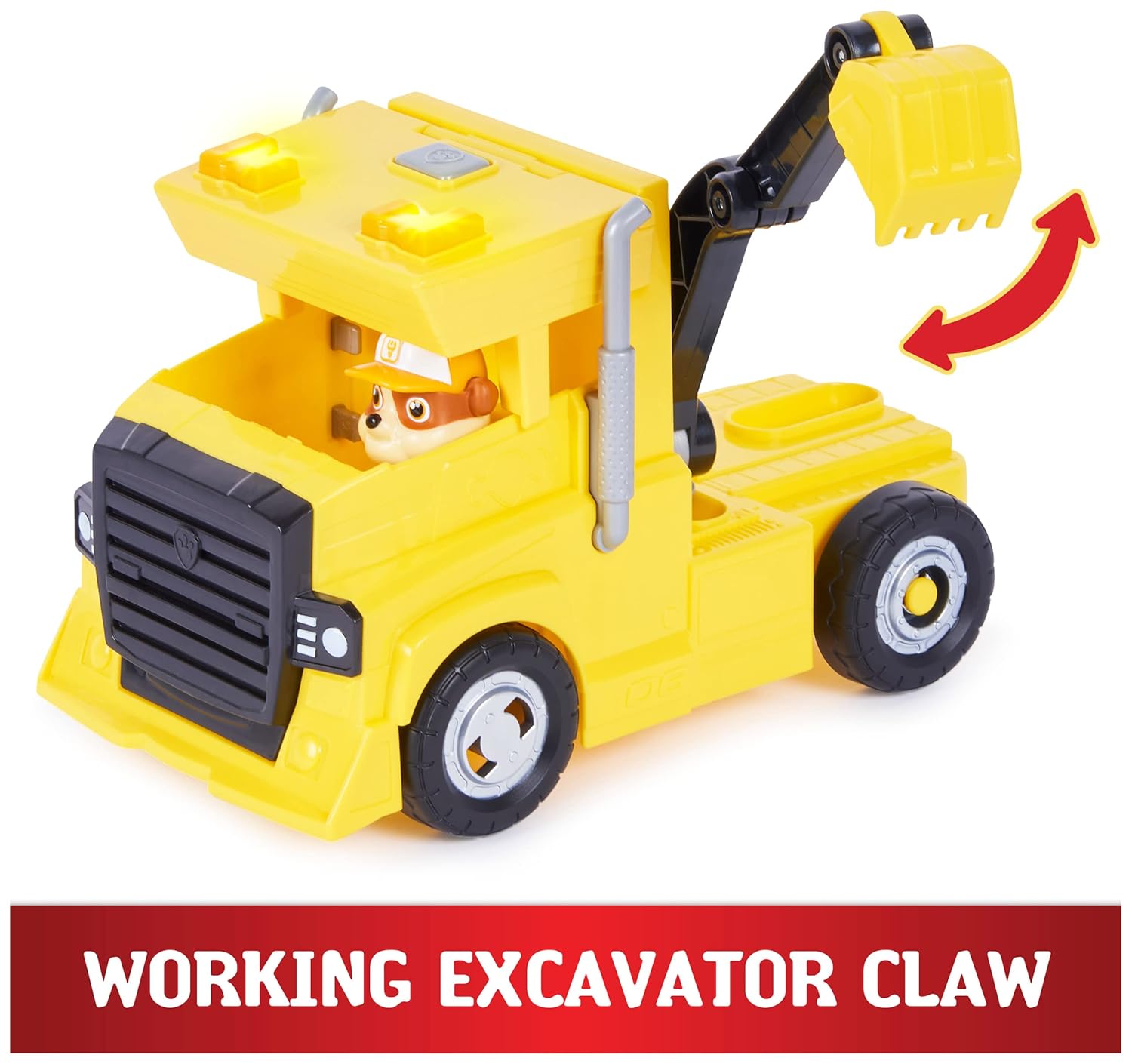 Rubbles Rig Paw Patrol Rubble Big Rig Vehicle with Collectible Action Figure - 6064242