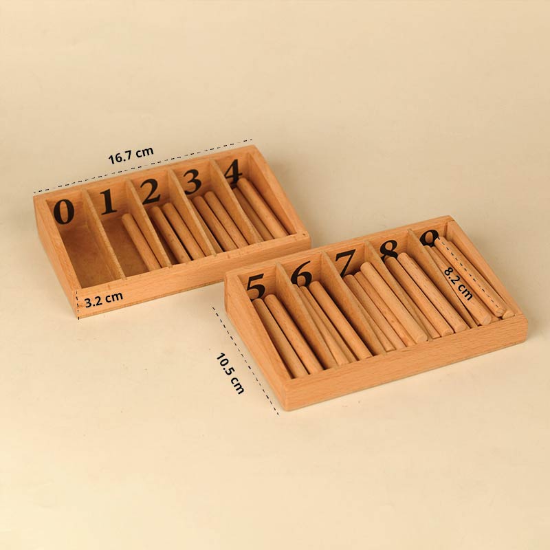 Playbox Montessori Wooden Spindle Box | Early Learning Educational Toy