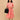 Front view of peach maternity and nursing dress with coordinated shacket, highlighting layered design and breathable fabric.