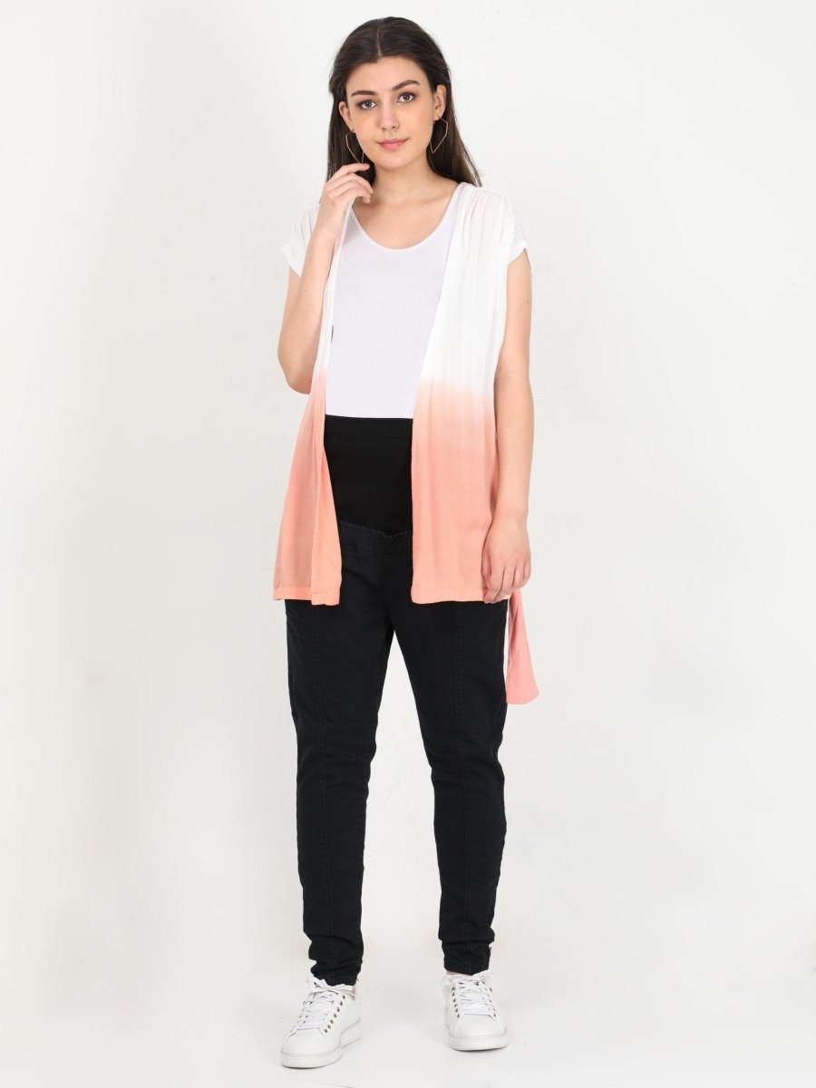 Peach Ombre Dyed Wrap Shrug - MAT-SG-PCHOMB-S