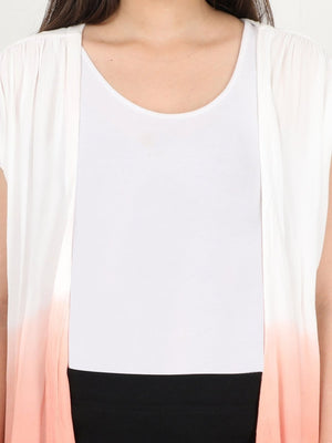 Peach Ombre Dyed Wrap Shrug - MAT-SG-PCHOMB-S