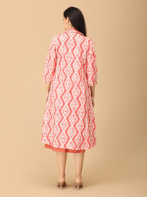 Peach Please Maternity and Nursing Shacket Dress - DRS - SK - PHPLS - S