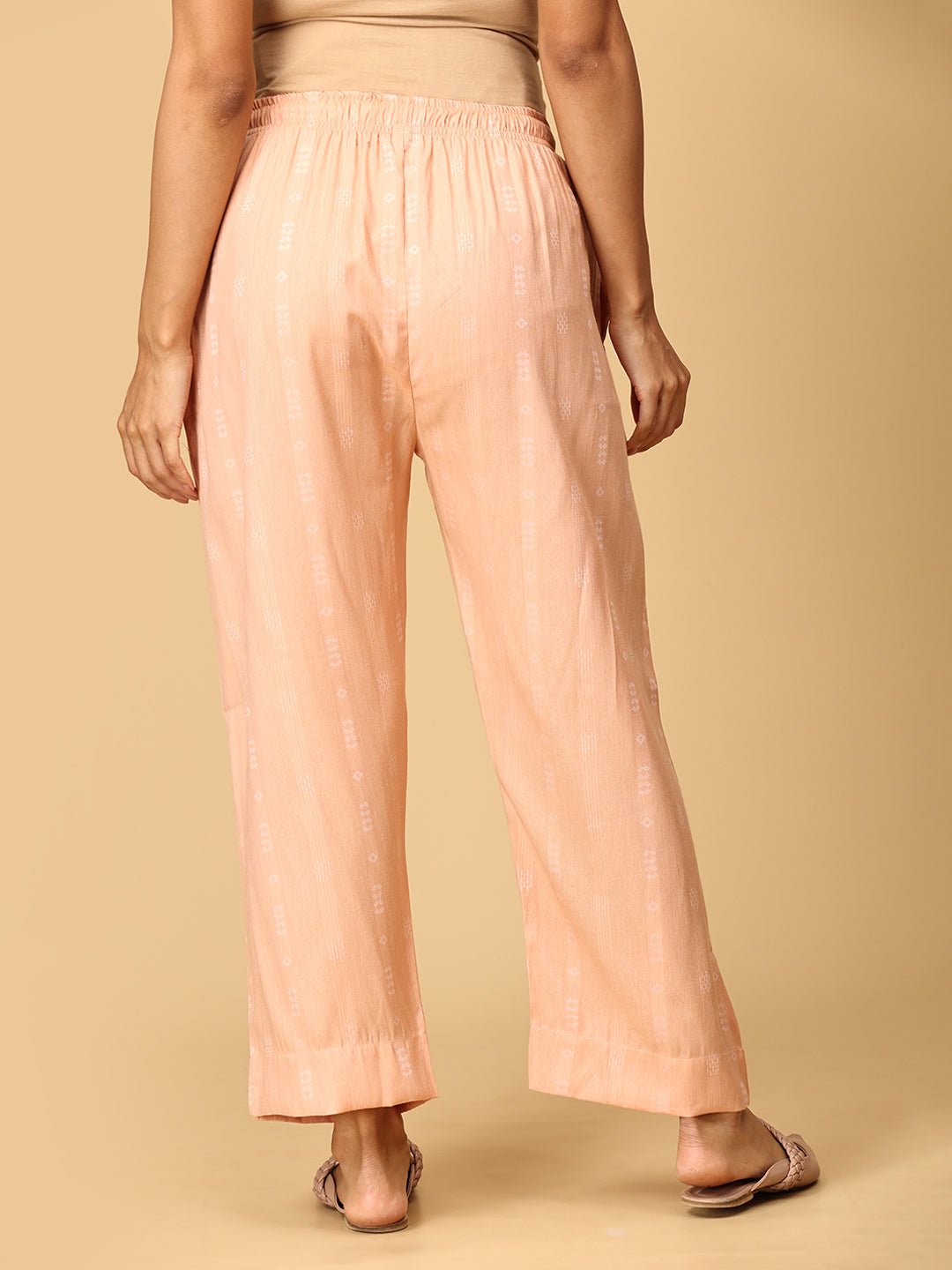 Peach Plush Maternity and Nursing Co Ord Set - MEW - SK - PPLS - S