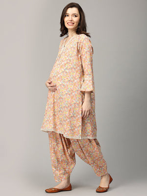 Peachin' It Maternity and Nursing Co ord Set - MEW - SK - PCHIN - S
