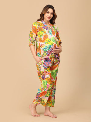 Peel Good Look Maternity and Nursing Nightwear Set - NW - SK - PMPTY - S