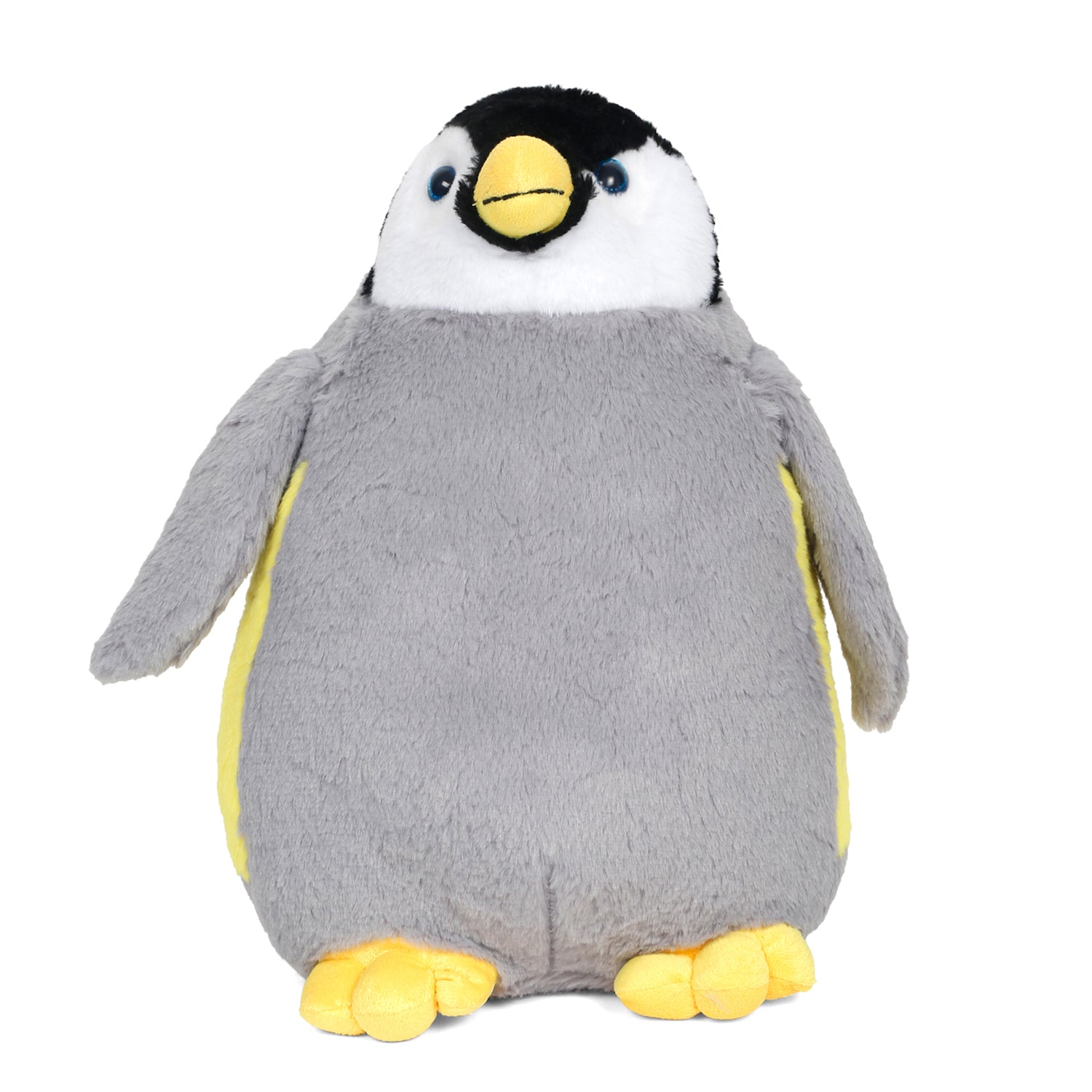 LITTLE GINNIE Penguin Soft Toy for Kids - Grey White