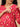 Close-up of the pink printed maternity kurta showing the concealed vertical zipper for easy nursing access along the shoulder seam.