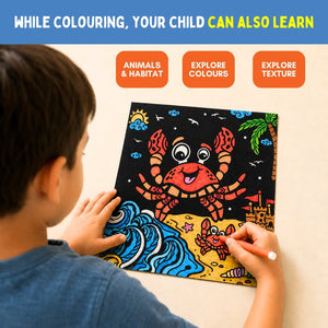 PepPlay Colour In Velvet Ocean Life | The Mom Store - Coloring Book