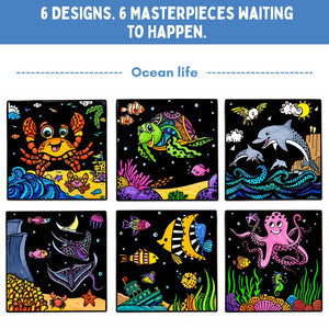 PepPlay Colour In Velvet Ocean Life | The Mom Store - Coloring Book