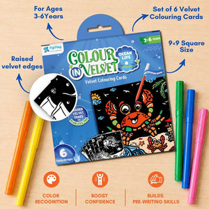 PepPlay Colour In Velvet Ocean Life | The Mom Store - Coloring Book