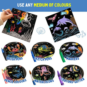 PepPlay Colour In Velvet Ocean Life | The Mom Store - Coloring Book