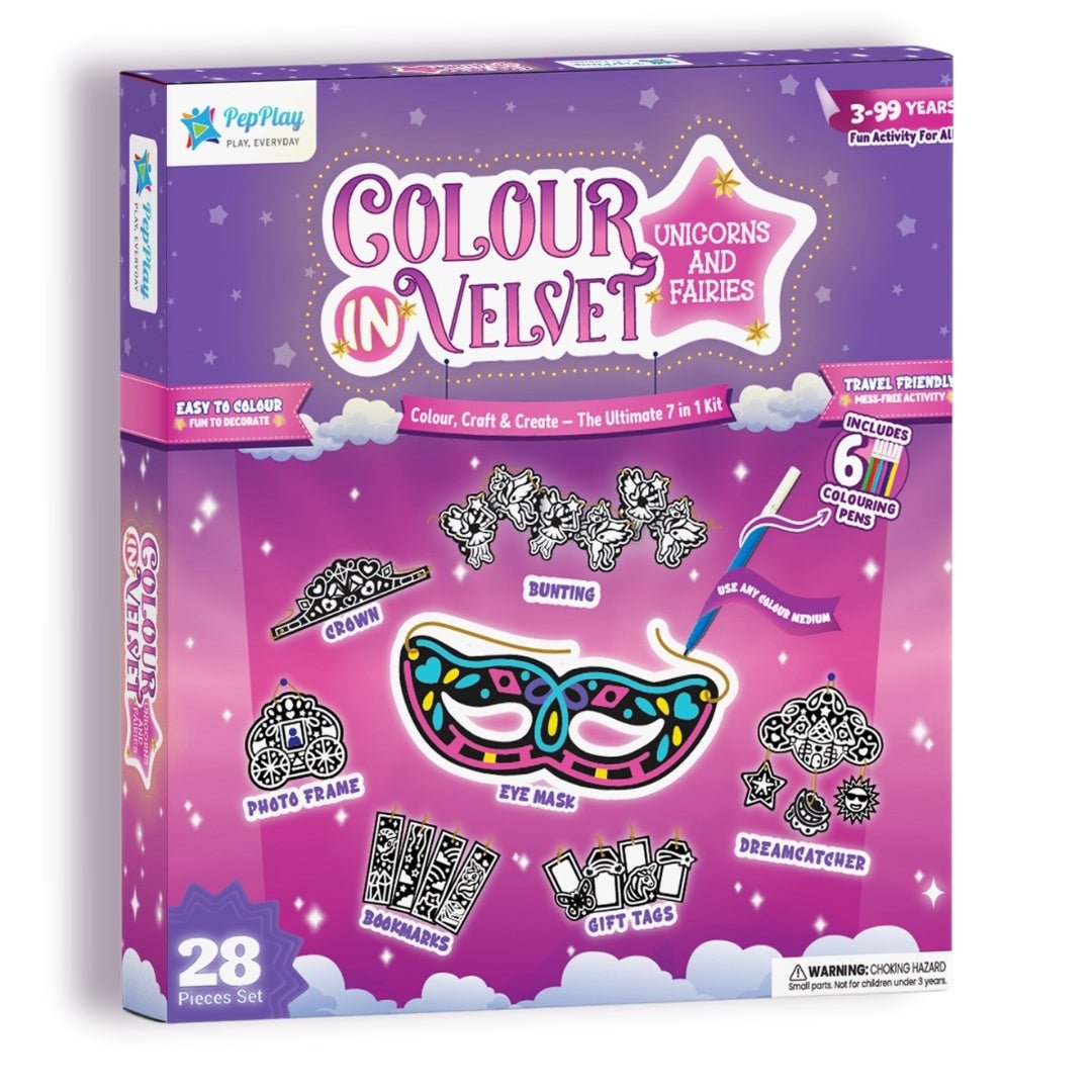 PepPlay Colour - in Velvet Unicorns and Fairies - Toys and Games