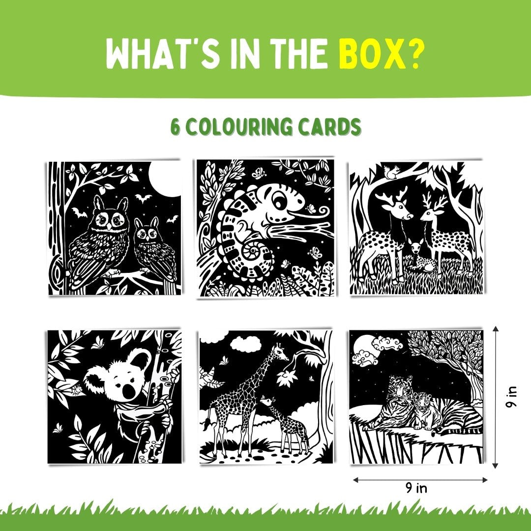 PepPlay Colour In Velvet - Wild Life - Coloring Book