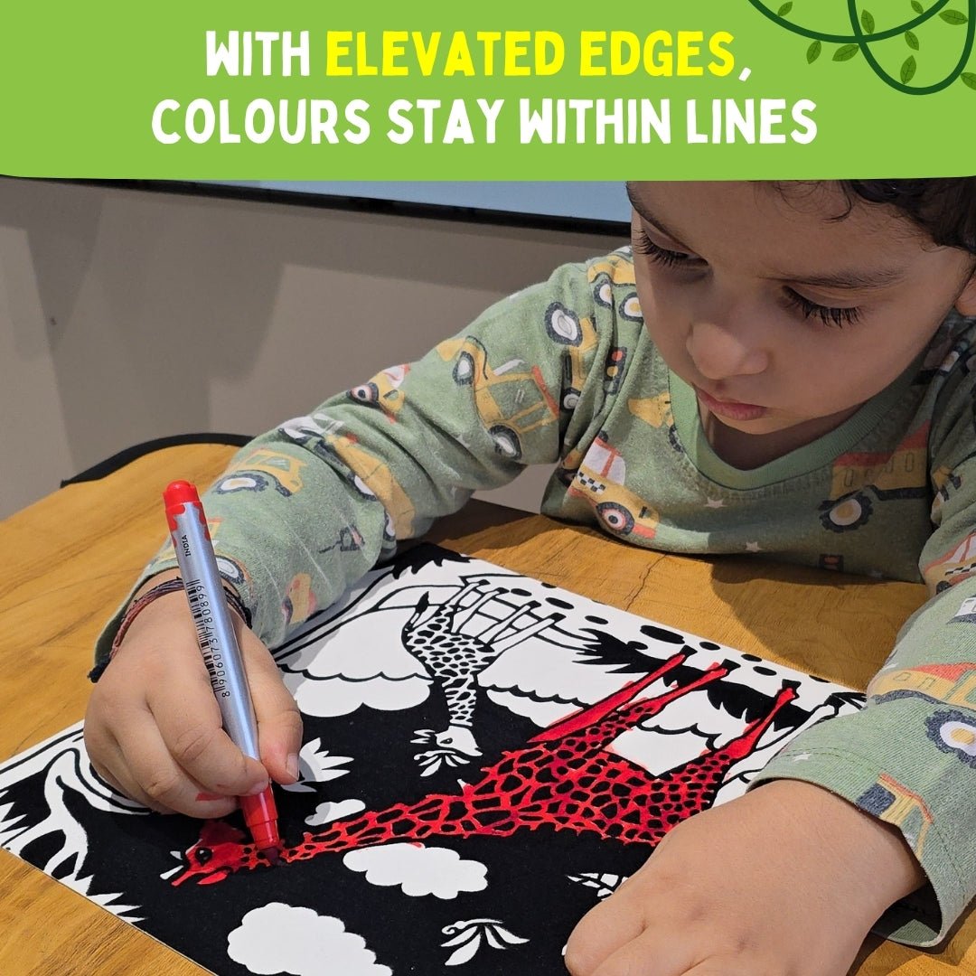 PepPlay Colour In Velvet - Wild Life - Coloring Book