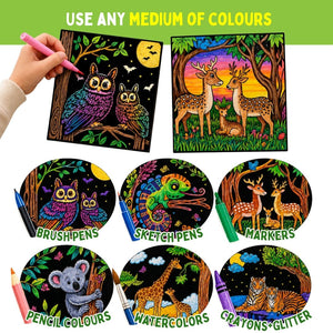 PepPlay Colour In Velvet Wild Life | The Mom Store - Coloring Book