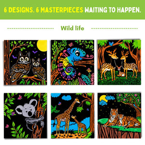 PepPlay Colour In Velvet Wild Life | The Mom Store - Coloring Book